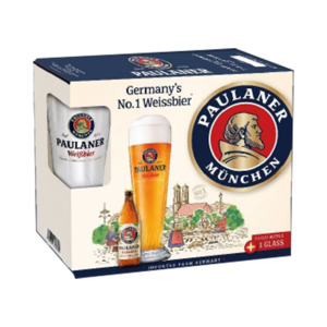 Beerswelove: Paulaner Gift Pack Weissbier (3 x 500ml) + Official Glass