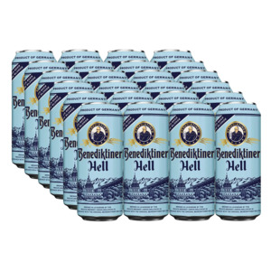 Beerswelove: Benediktiner Hell 5.0% 500ml Can - 24 Pack