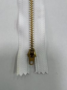 Products: Jean Zip – White – Metal Teeth – 15cm – each – Moreland Fabrics