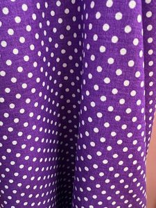 Products: 100% Cotton – Purple Small 2mm White spots on Purple 100% Cotton – 1.15cm wide – per mtr – Moreland Fabrics