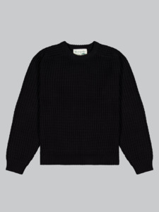 All: Fisherman Knit Sweater - Black