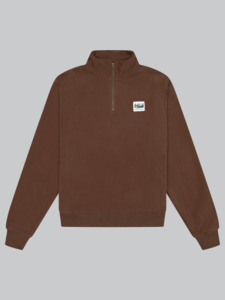 Mackenzie Quarter Zip Pullover - Brown