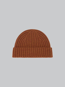 Wool Beanie - Burnt Orange