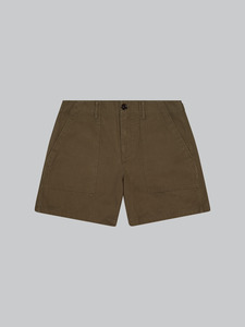 Fatigue Shorts - Brown Herringbone
