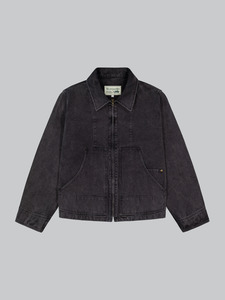 Washed Work Jacket - Charcoal