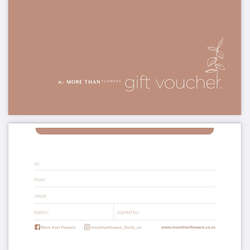 Vouchers: More Than Flowers Voucher