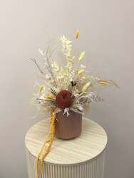 Dried Flowers: The Sand Pot Arrangement