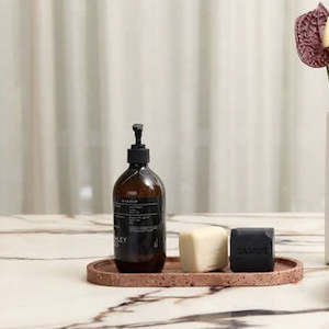 General: Burnt Travertine Line Tray