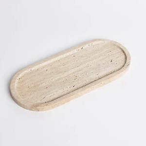 General: Light Travertine Line tray