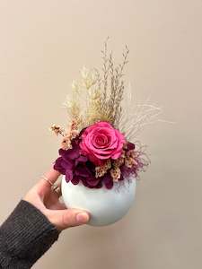 Dried Flowers: Mini Floral Pot