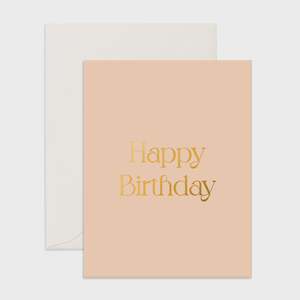 Happy Birthday Peach Card