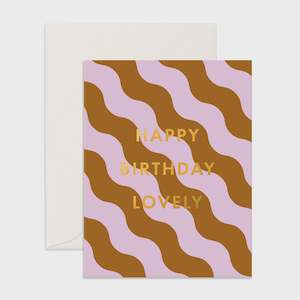 Happy Birthday Lovely Ripple Card