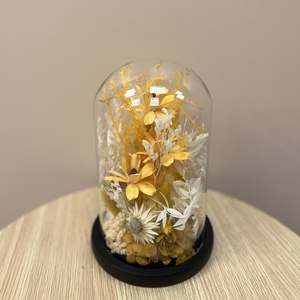 Yellow Floral Dome - Medium