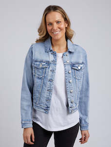 Fashion Denim Jeans: Georgia Denim Jacket - Light Blue Denim