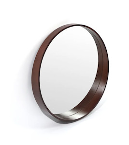 Homeware Mirrors: Felix Wood Wall Mirror with Shelf
