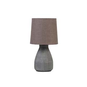 Mesh Lamp with Dark Grey Shade