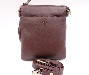 Compact Crossbody Bag - Dark Toffee