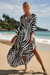 Criss Cross Zebra Kaftan