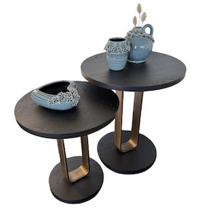 Black & Gold Side Table - Small