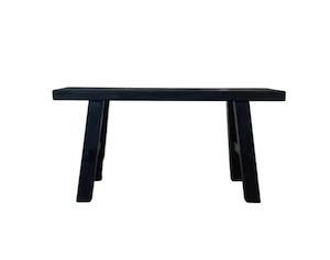 Reclaimed Wood Medium Bench - Black