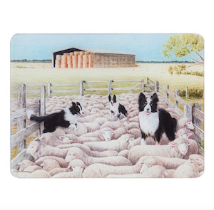 Homeware Kitchen Entertaining: Working Dogs Sheep Yard Surface Protector
