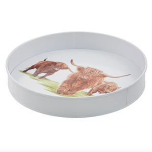Homeware Kitchen Entertaining: Highland Herd Round Serving Tray