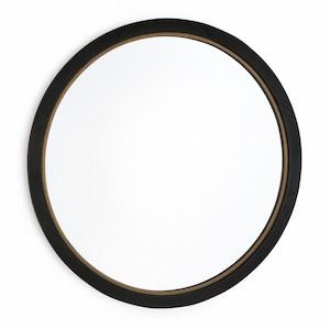 Homeware Mirrors: Black & Gold Mirror