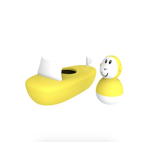 Yellow Bathtime Boat Set