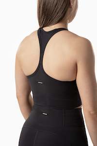 PERFOMANCE LONG LINE BRA ( PERFORMANCE KNIT ) - BLACK