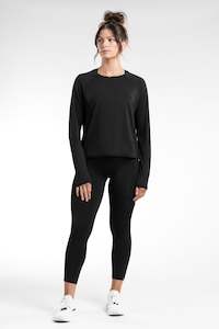 LONG SLEEVE: FLOW L/S - BLACK - ( FLEXLITE )
