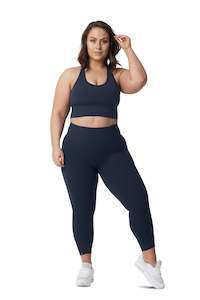 June 21 Pre Order: SCULPT 7/8 TIGHTS - NAVY | CONTOUR