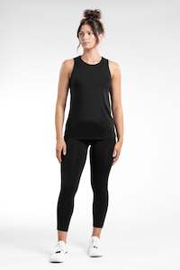 Tights With Pockets: BUNDLE | SIDE POCKET 7/8 + MUSCLE TANK - BLACK | CONTOUR + FLEXLITE