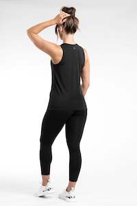 Tights With Pockets: BUNDLE | SIDE POCKET 7/8 + HIGH NECK TANK - BLACK | CONTOUR + FLEXLITE