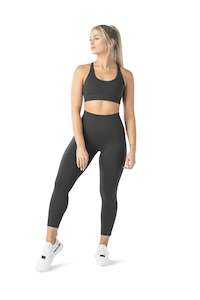 Tights With Pockets: SIDE POCKET 7/8 TIGHT - SHADOW GREY | CONTOUR