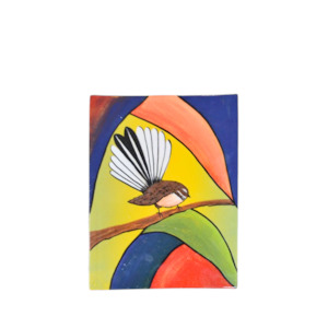 Wall Art: Fantail Vignette Yellow Dot 🟡