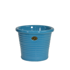 Plain Glaze Pots: Italian Tub Persian Blue