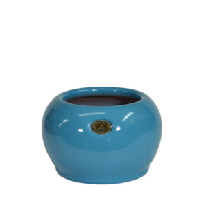 Plain Glaze Pots: Puku Pot Persian Blue