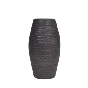 Neutral Plain Glaze Pots: Roulette Bead Heavy Metal