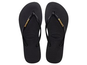 Products: Havaianas Slim Gold Metallic Logo