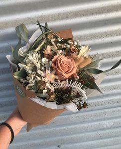 Products: Dried Floral Posy Moss & Co