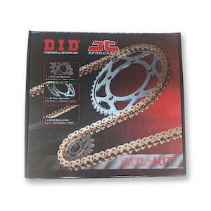 Hardparts-Chain&Sprockets-Chain&SprocketKits: DID Chain & JT Sprockets Kit - Road