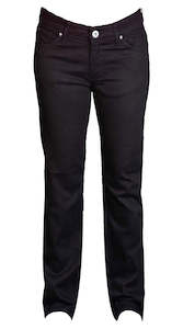 Resurgence Straight Fit Black Ladies Jean
