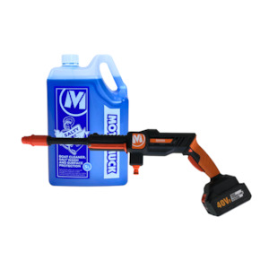 249 Pressure Washer Sales NZ Web: SNIPER : Combo 4.0 Ahour Cordless Pressure Washer PLUS 5L SALTY MUCK