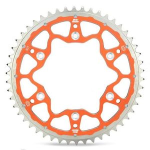 Sprockets: SPROCKET REAR MOTO MASTER FUSION DUAL RING 51T ORANGE GAS GAS HUSABERG HUSQVARNA KTM