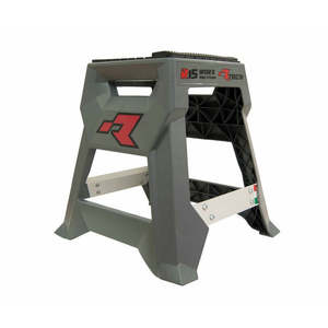Stands: RTECH R15 WORKS CROSS BIKE STAND LAUNCH EDITION QUANTUM GREY