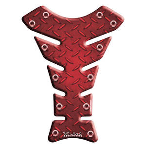 Tank Pads Stompgrip: KEITI TANK PAD CHECKER PLATE [RED]