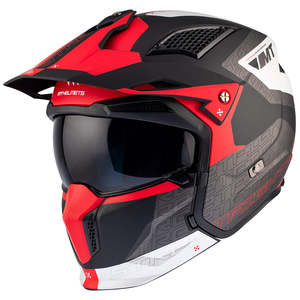 Open Face Helmets: MT STREETFIGHTER SV S [TOTEM MATT PEARL RED] 22.06