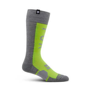 Socks: FOX 360 DIVIDER SOCKS [GREY/YELLOW]