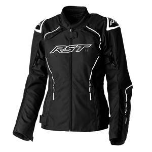 RST S1 CE LADIES TEXTILE JACKET [BLACK/WHITE]