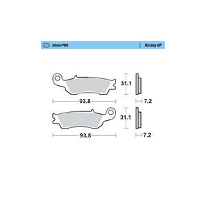 Brakes 1: BRAKE PADS FRONT MOTO MASTER RACING GP YAMAHA